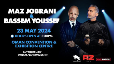 Maz Jobrani & Bassem Youssef Live at Madinat Al Irfan Theatre, Muscat